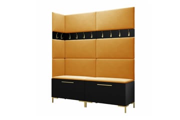 Dunvegan Hallmöbelset 168x46 cm Black - Products - Möbler - Hallmöbler - Möbelset för hall & entre