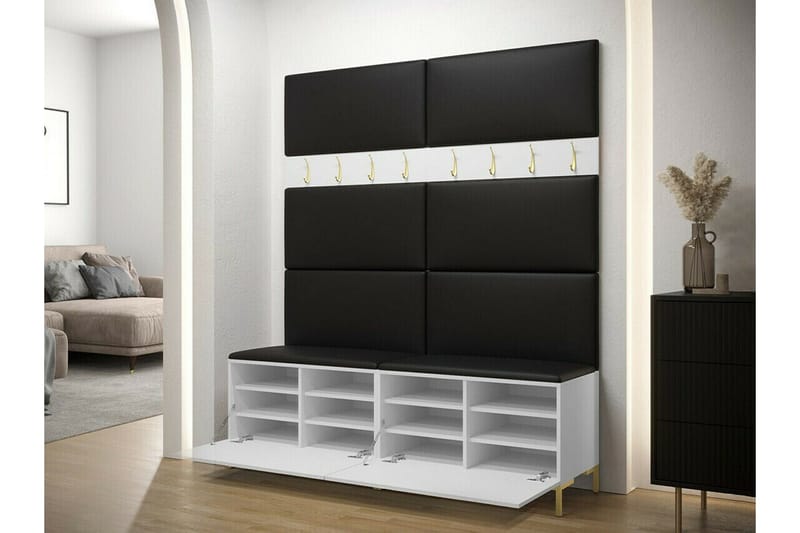 Dunvegan Hallmöbelset 168x46 cm - Vit - Products - Möbler - Hallmöbler - Möbelset för hall & entre