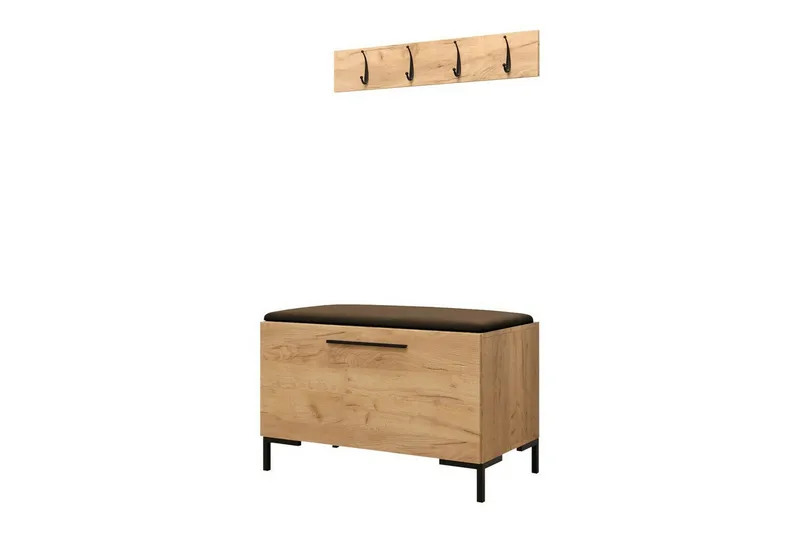 Dunvegan Hallmöbelset 84x44 cm, Mörkbrun