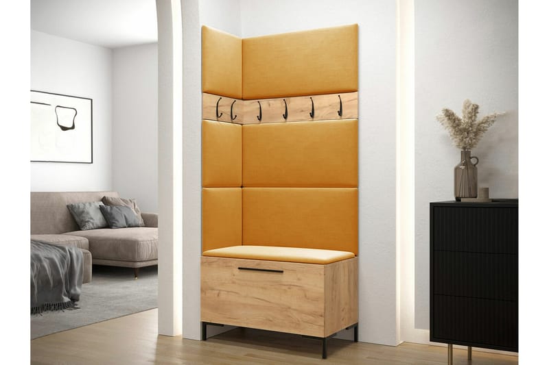 Dunvegan Hallmöbelset 84x46 cm - Brun - Products - Möbler - Hallmöbler - Möbelset för hall & entre