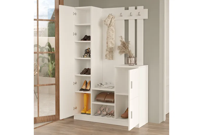 Hialeh Hallmöbelset - Vit - Products - Möbler - Hallmöbler - Möbelset för hall & entre