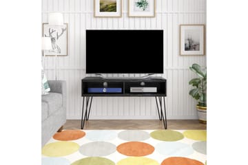 Athena Tv-bänk 107x50 cm Svart/Marmormönster - Novogratz - Products - Möbler - TV- & Mediamöbler - TV bänk & mediabänk