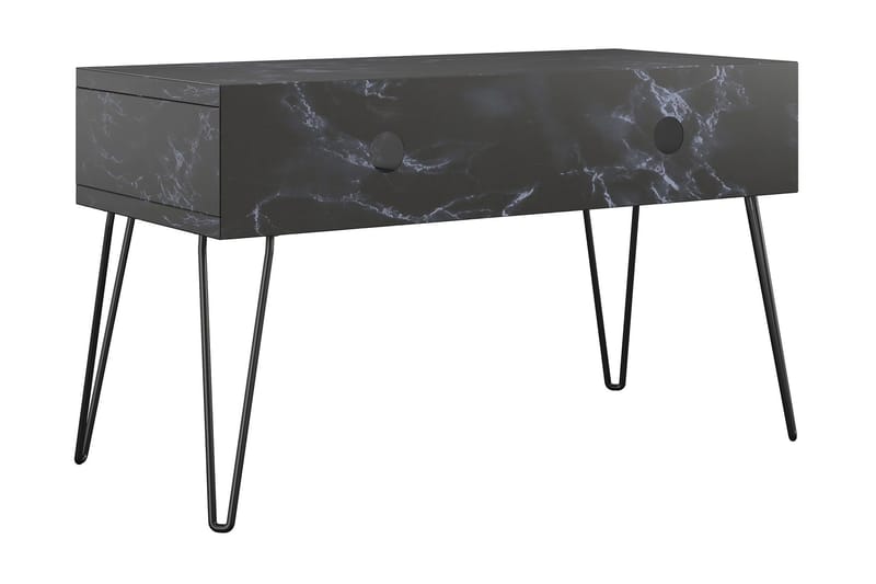 Athena Tv-bänk 107x50 cm Svart/Marmormönster - Novogratz - Products - Möbler - TV- & Mediamöbler - TV bänk & mediabänk