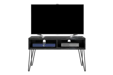 Athena Tv-bänk 107x50 cm Svart/Marmormönster - Novogratz - Products - Möbler - TV- & Mediamöbler - TV bänk & mediabänk