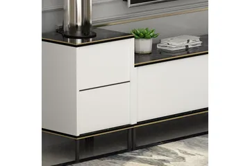 Imaj Tv-bänk 260 cm - Guld/Svart/Vit - Products - Möbler - TV- & Mediamöbler - TV bänk & mediabänk