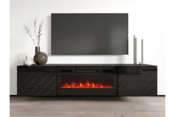 Kanki Tv-bänk 183 cm - Svart - Products - Möbler - TV- & Mediamöbler - TV bänk & mediabänk