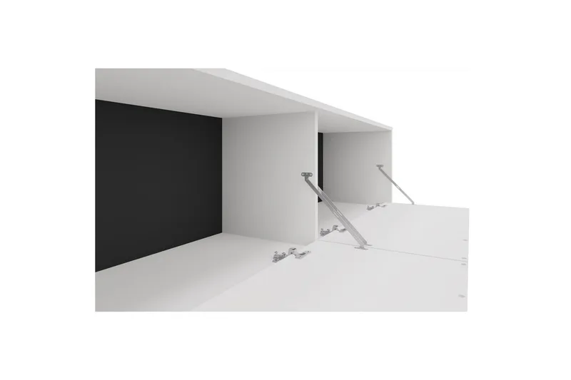 Lowboard Alberto 150x38x50 cm, Vit - 150x38x50 cm, Vit - Products - Möbler - TV- & Mediamöbler - TV bänk & mediabänk