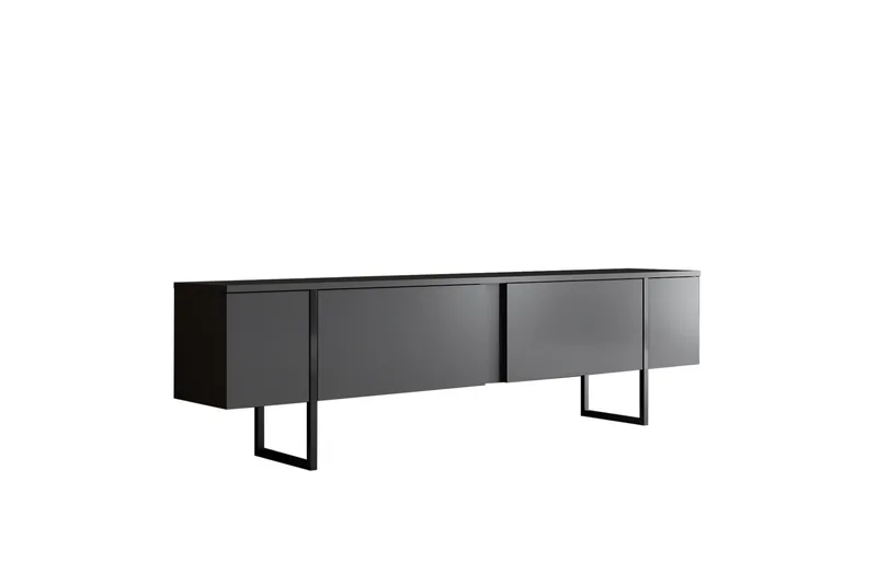 Luxe Tv-bänk 180x50 cm Svart, Hanah Home