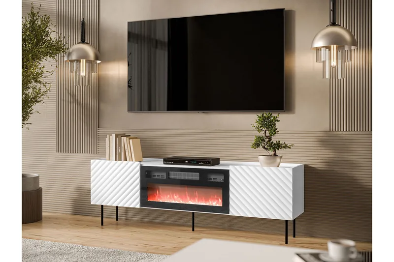 Munkedal Tv-bänk 181 cm - Vit - Products - Möbler - TV- & Mediamöbler - TV bänk & mediabänk