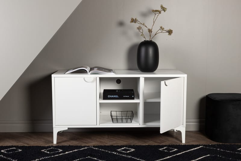 Piring Tv-Bänk 120x40x63 cm - Vit - Products - Möbler - TV- & Mediamöbler - TV bänk & mediabänk