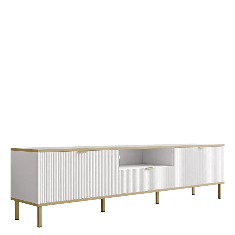 Salmor Tv-bänk 181 cm, Vit