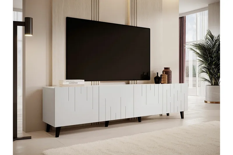 Strontian Tv-skåp 200 cm Scandinavian Choice White - Products - Möbler - TV- & Mediamöbler - TV-skåp