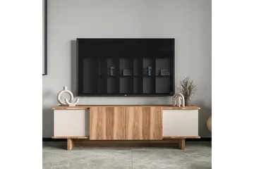 TV-bänk Diannare Beige / Valnöt - Beige / Valnöt - Products - Möbler - TV- & Mediamöbler - TV bänk & mediabänk