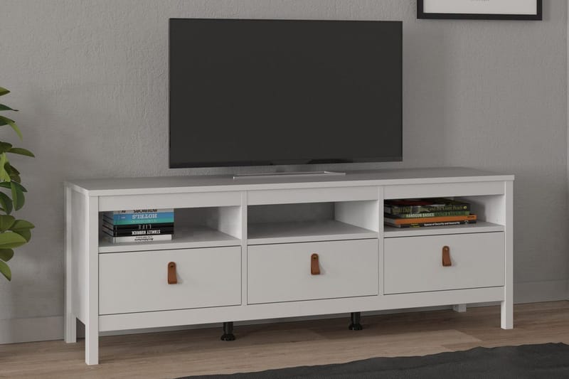 Vallvidera Tv-bänk 151 cm - Vit/Natur - Products - Möbler - TV- & Mediamöbler - TV bänk & mediabänk