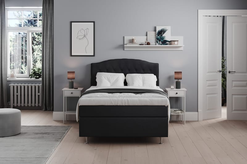 Belda Kontinentalsäng 120x200Fast - Svart - Products - Möbler - Säng - Enkelsäng