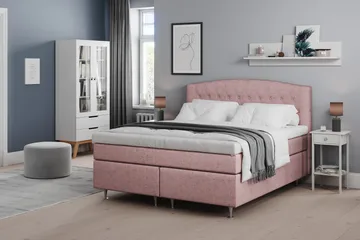 Belda Kontinentalsäng 180x200Fast/Medium - Rosa - Products - Möbler - Säng - Kontinentalsäng