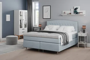 Belda Kontinentalsäng 180x200Medium - Ljusblå - Products - Möbler - Säng - Kontinentalsäng