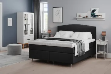 Belda Sängpaket 180x200 Medium - Svart - Products - M öbler - Säng - Kontinentalsäng