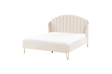 Benicio Sängram 140x200 cm - Beige/Guld - Products - Möbler - Säng - Sängram & sängstomme