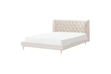 Bernie Sängram 160x200 cm - Beige/Guld - Products - Möbler - Säng - Sängram & sängstomme