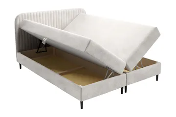 Celestine Förvaringssäng 160x200 cm - Grå - Products - Möbler - Säng - Komplett sängpaket