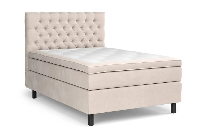 Celine Kontinentalsäng 140x200cm - Beige/Sammet - Products - Möbler - Säng - Kontinentalsäng