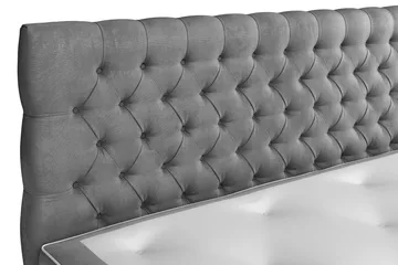 Celine Kontinentalsäng 160x200cm - Grå/Sammet - Products - Möbler - Säng - Kontinentalsäng