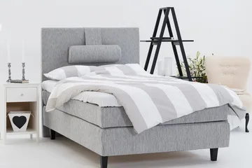 Charleston Kontinentalsäng 120x200 Fast Polyeterskum - Ljusgrå - Products - Möbler - Säng - Enkelsäng