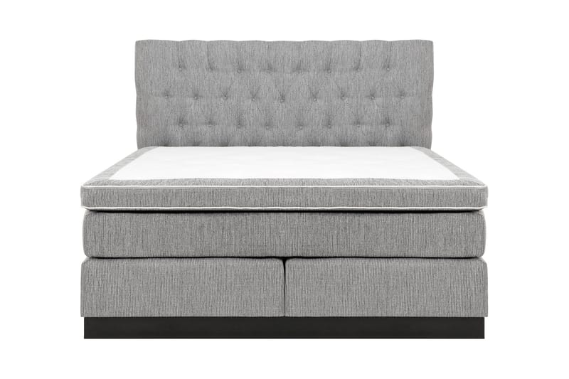 Charleston Kontinentalsäng 160x200 Fast Polyeterskum - Ljusgrå - Products - Möbler - Säng - Kontinentalsäng