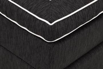 Charleston Kontinentalsäng 180x200 Fast Polyeterskum - Svart - Products - Möbler - Säng - Kontinentalsäng