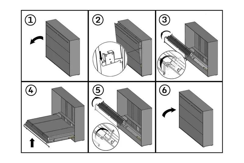 Concept Pro Sovrumsset sängskåp - Vit - Products - Möbler - Säng - Möbelset för sovrum