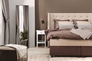 Cuba Sängpaket 210x210 med Två Bruna Två Beiga Kuddar - (+Fler val) Beige/Brun - Products - Möbler - Säng - Kontinentalsäng