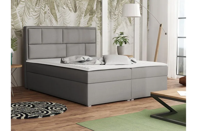 Deco Kontinentalsäng 180x215cm - Grå - Products - Möbler - Säng - Säng med förvaring