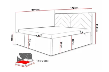 Derry Sängram 160x200 cm - Products - Möbler - Säng - Sängram & sängstomme