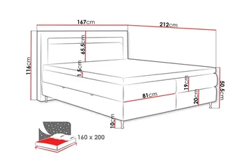 Derry Sängram 160x200 cm - Products - Möbler - Säng - Sängram & sängstomme