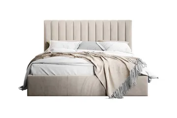 Derry Sängram med förvaring 160x200 cm - Beige - Products - Möbler - Säng - Säng med förvaring