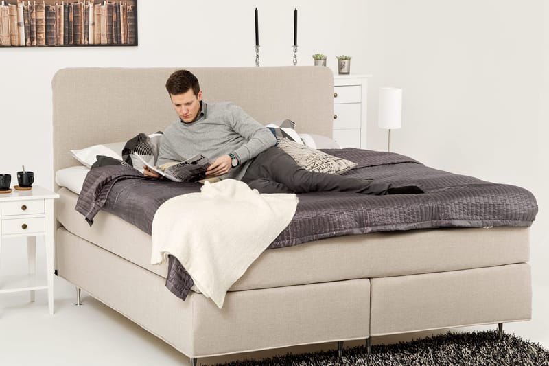 Dolly Kontinentalsäng 160x200 cm - Beige - Products - Möbler - Säng - Kontinentalsäng
