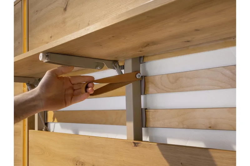 Rauk Sängskåp 211x188 cm - Vit - Products - Möbler - Säng - Gästsäng & extrasäng - Sängskåp