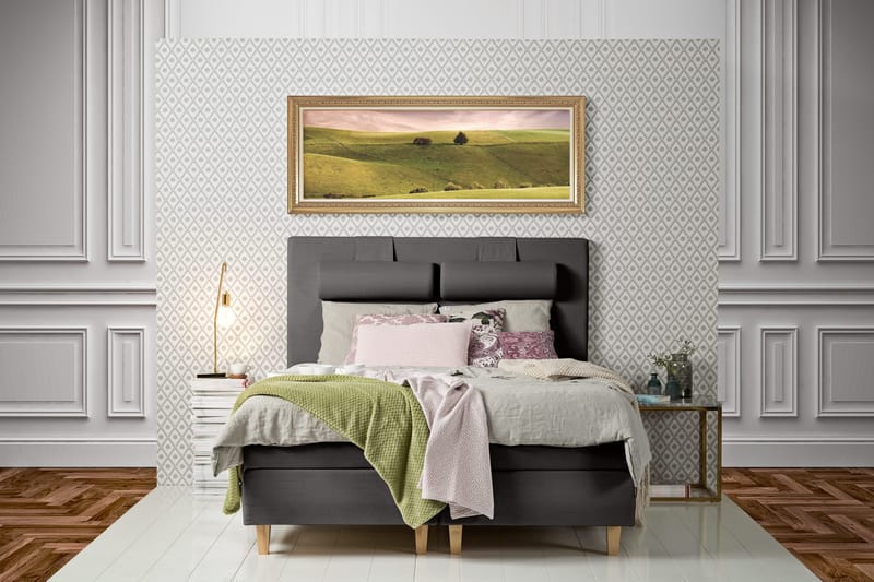 James Kontinentalsäng 160x200 cm - Ljusgrå - Products - Möbler - Säng - Kontinentalsäng