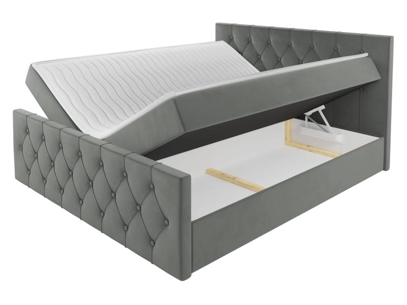 Jitendra Sängpaket Kontinentalsäng 120x200 cm med Förvaring - Brun - Products - Möbler - Säng - Komplett sängpaket