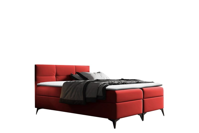 Leckersbo Sängpaket Kontinentalsäng 160x200 cm, Röd