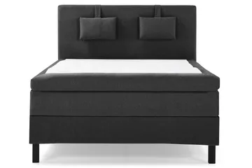 Lucky Slät Sänggavel 140 cm - Svart/Grå