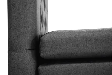 Lucky Komplett Sängpaket 180x200 Memory Diamant - Svart/Grå - Products - Möbler - Säng - Kontinentalsäng