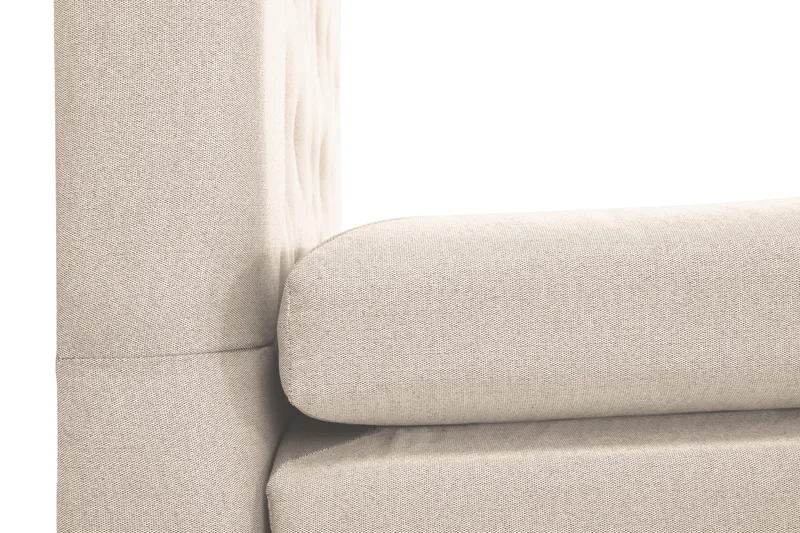 Lucky Komplett Sängpaket 180x200 Polyeter Diamant Sänggavel - Nackkudde Liten Beige - Products - Möbler - Säng - Kontinentalsäng