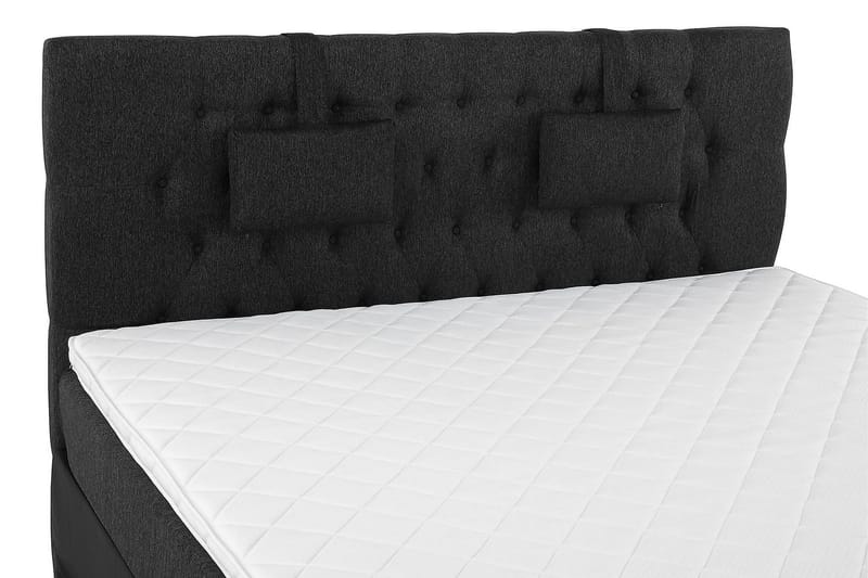 Lucky Kontinentalsäng 180x200Skum - Svart/Grå/PU - Products - Möbler - Säng - Kontinentalsäng