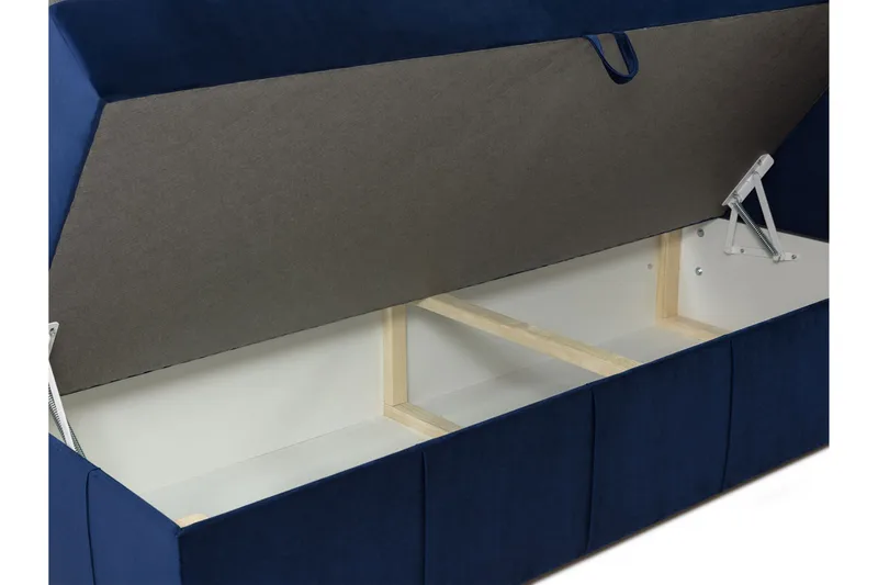 Lyckorna Kontinentalsäng 140x200 cm LED-belysning - Grå - Products - Möbler - Säng - Säng med förvaring