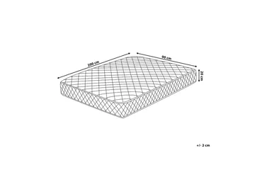 Duo Resårmadrass 90x200 cm Vit - Vit - Products - Möbler - Säng - Madrass - Resårmadrass & resårbotten