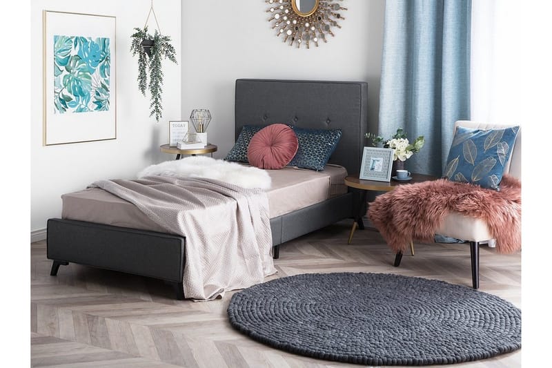 Nattaro Dubbelsäng 90x200cm - Grå - Products - Möbler - Säng - Enkelsäng