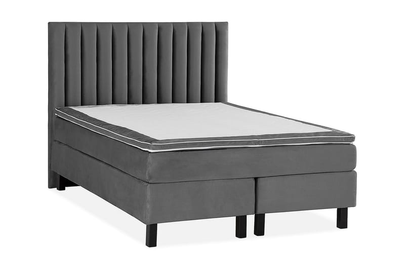 Princess Kontinentalsäng 140x200cm - Mörkgrå/Sammet - Products - Möbler - Säng - Kontinentalsäng