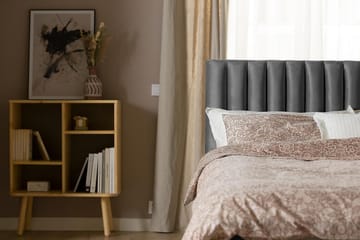 Princess Kontinentalsäng 140x200cm - Mörkgrå/Sammet - Products - Möbler - Säng - Kontinentalsäng